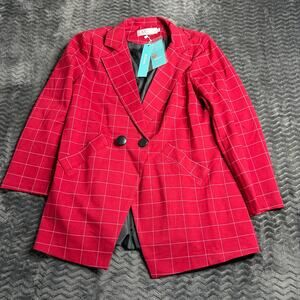 Alyy red Blazer Fitted Jacket Women's 3XL NWT